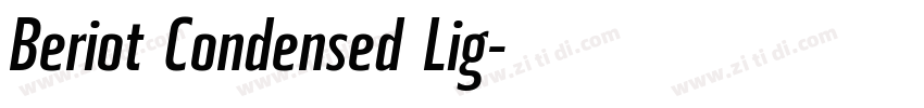 Beriot Condensed Lig字体转换